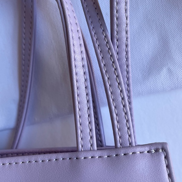 Telfar Small Shopping Bag, Lavendar, Crossbody Purse Snap Closure - Picture 5 of 7